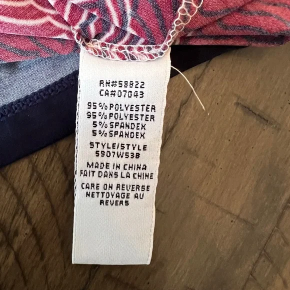 Max Studio Red and Navy Long Sleeve Mini Dress Size M LIKE NEW - Picture 7 of 8